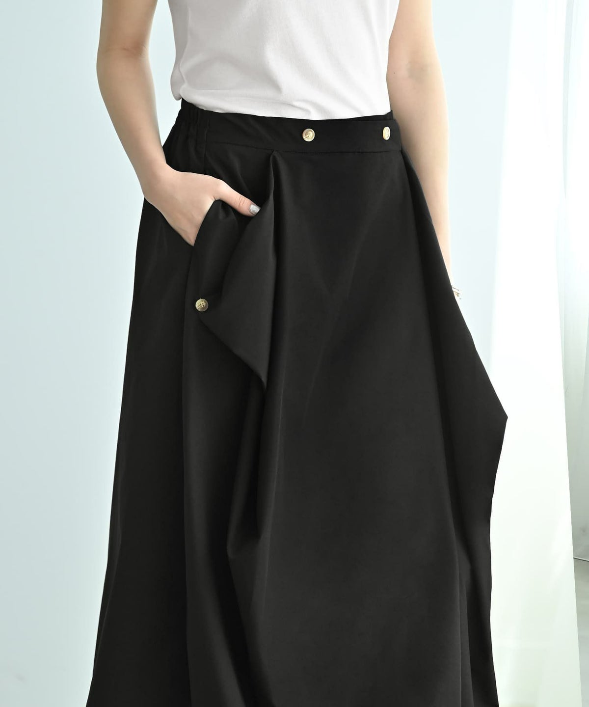 着用イメージ 172cm ブラック