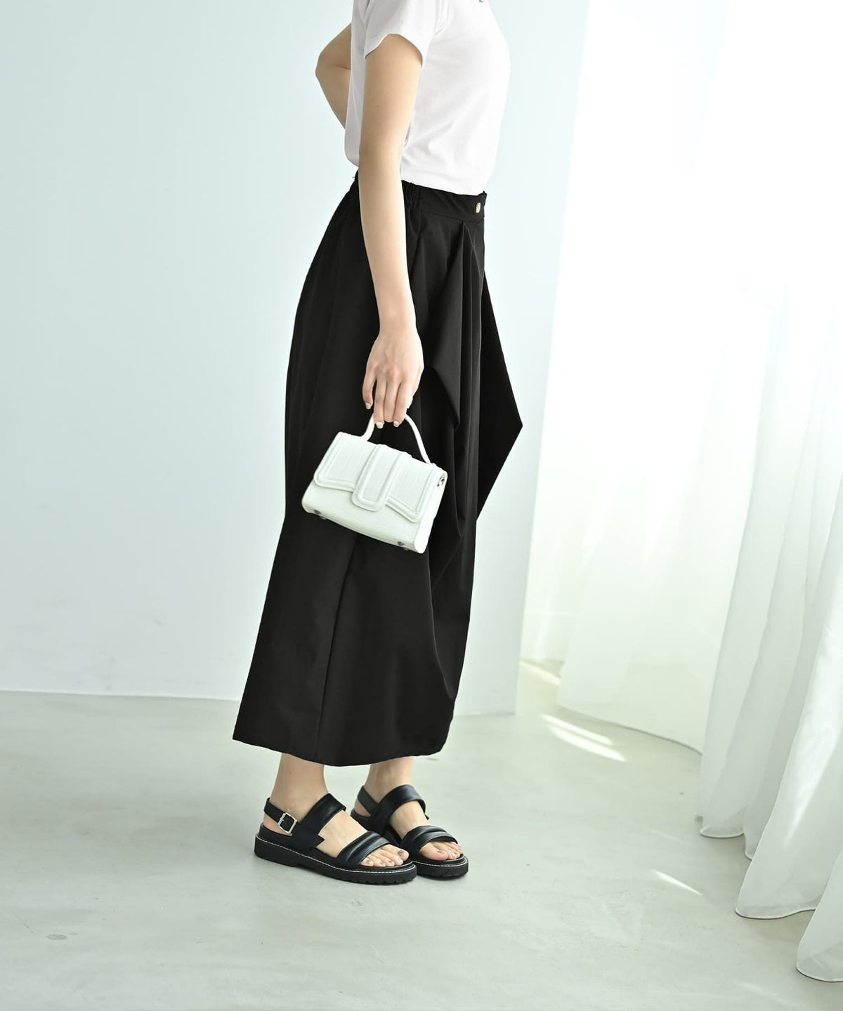 着用イメージ 172cm ブラック