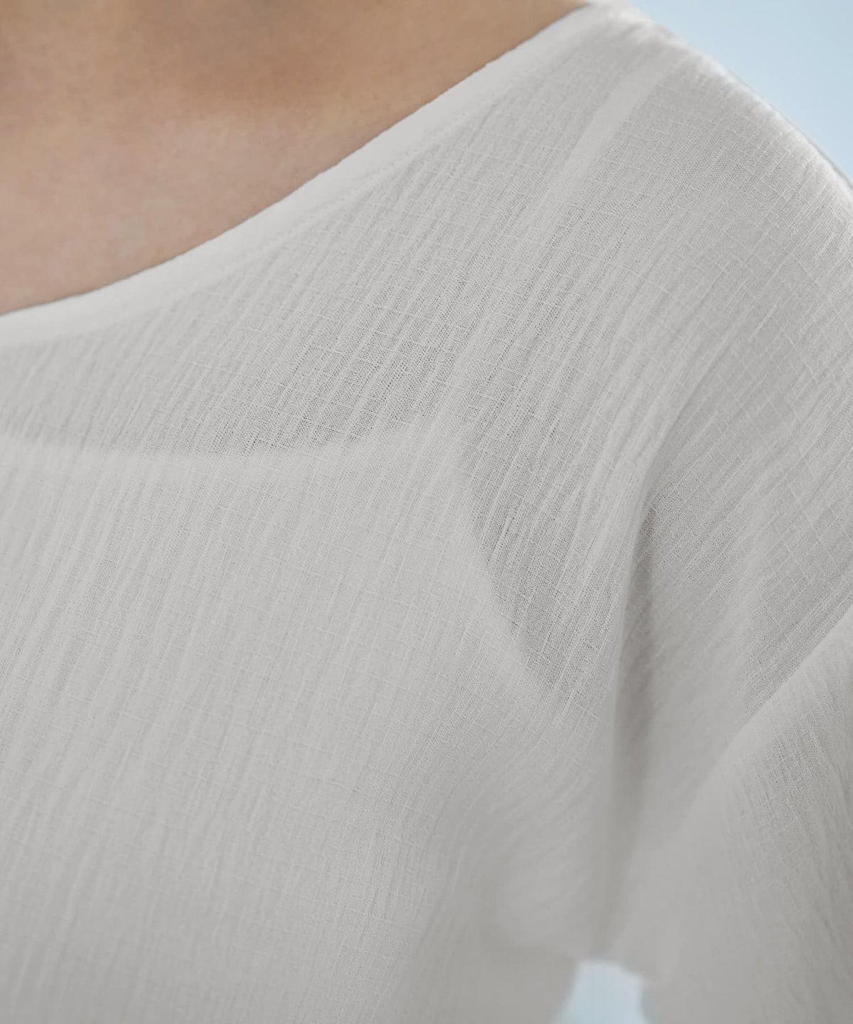 着用イメージ　163cm ホワイト