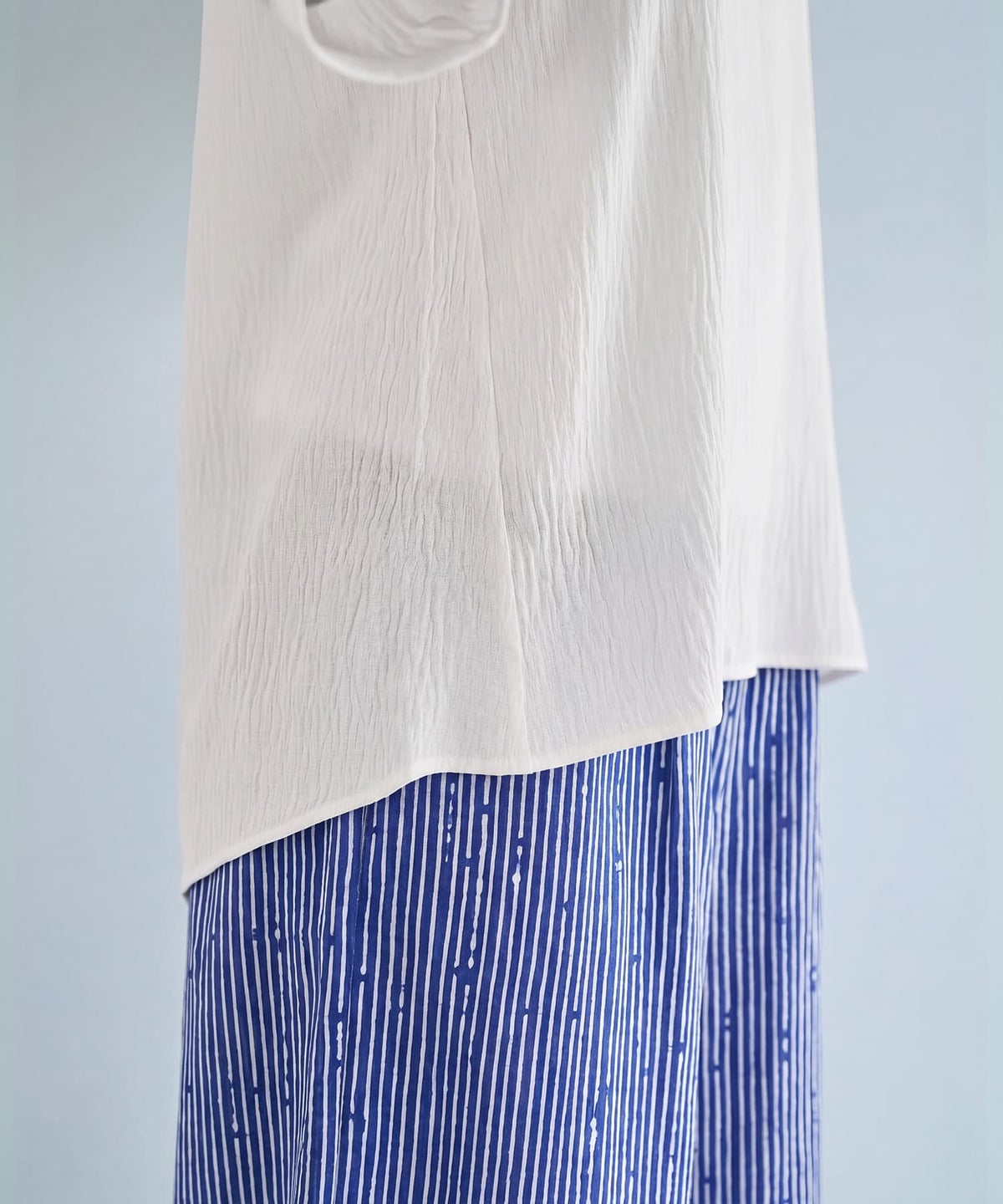 着用イメージ　163cm ホワイト