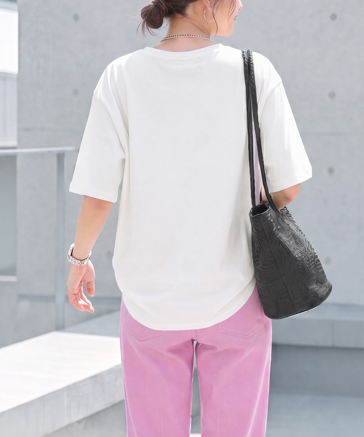 着用イメージ 163cm　ホワイト