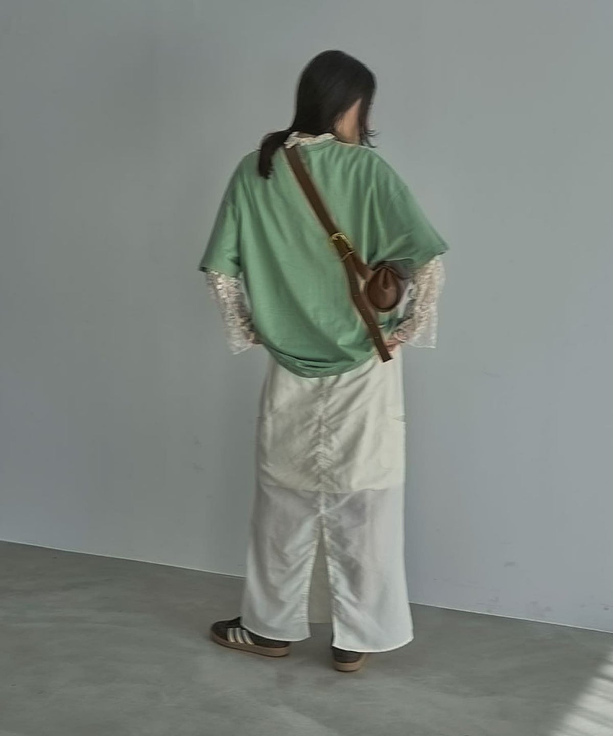 着用イメージ 164cm GREEN