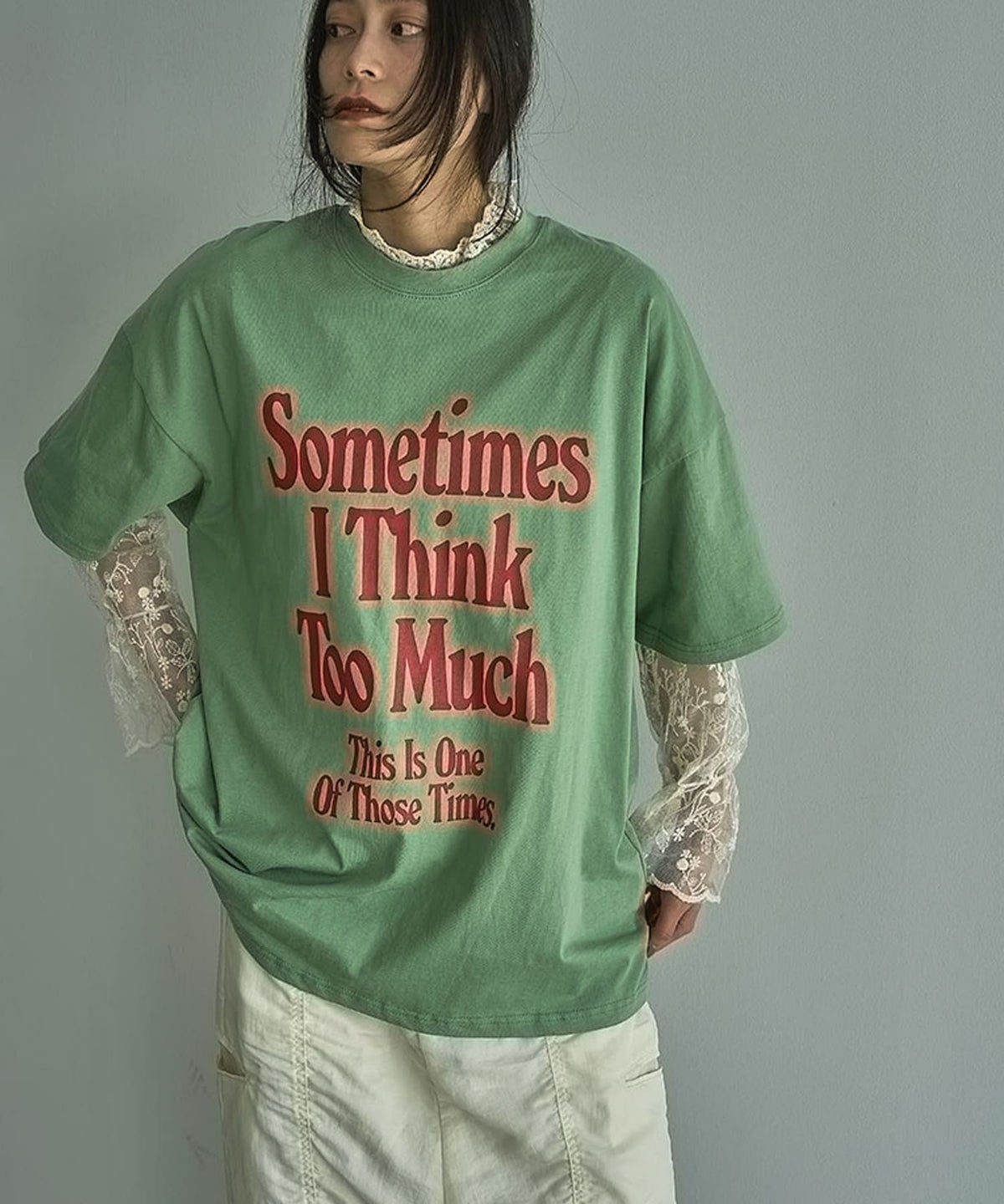 着用イメージ 164cm GREEN