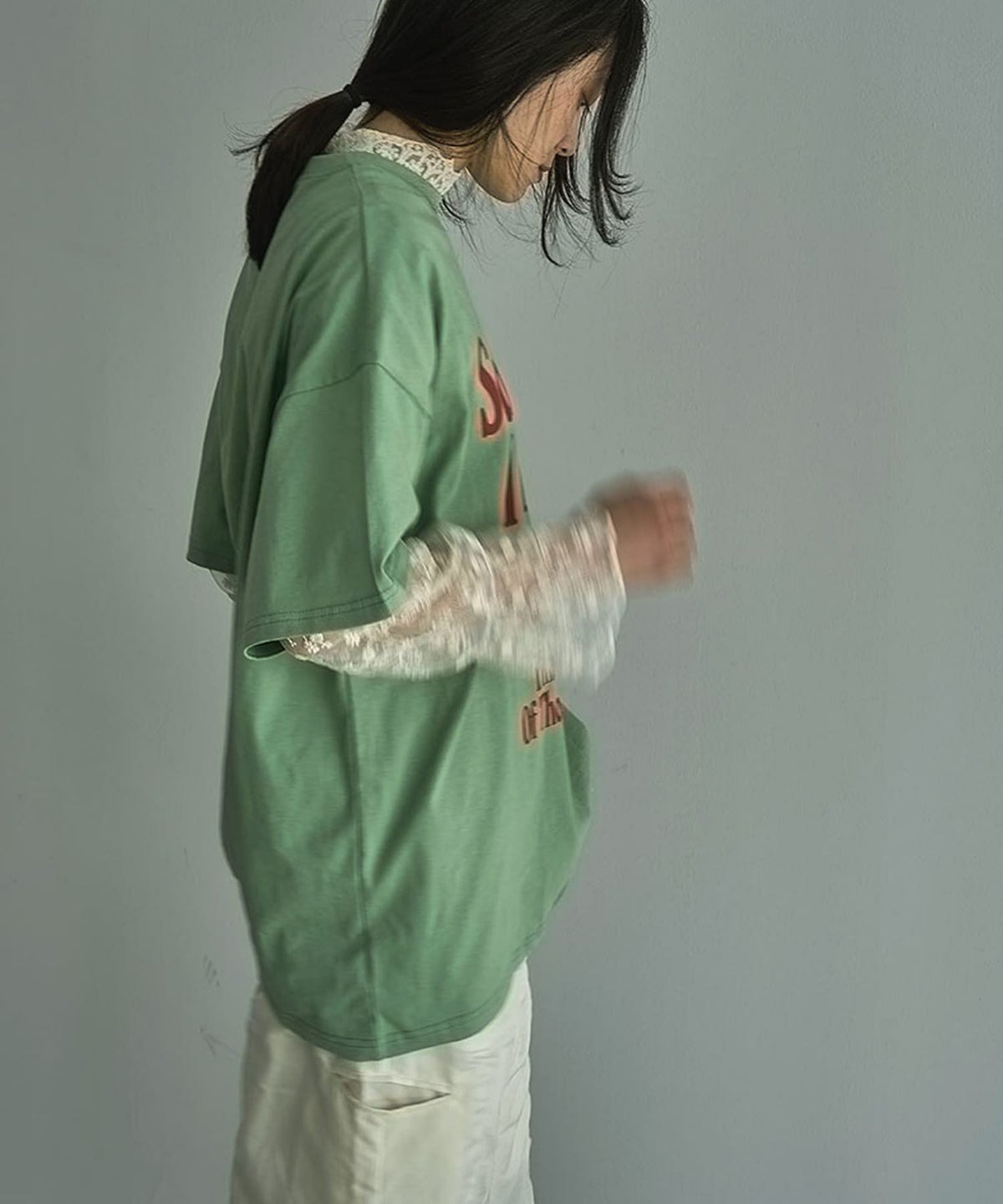 着用イメージ 164cm GREEN