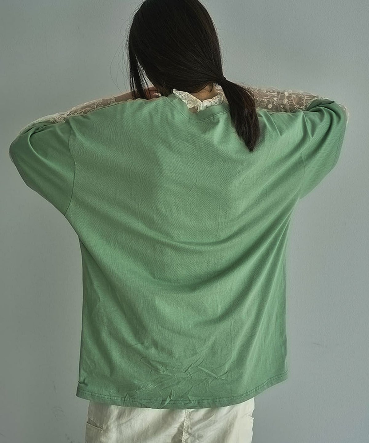 着用イメージ 164cm GREEN