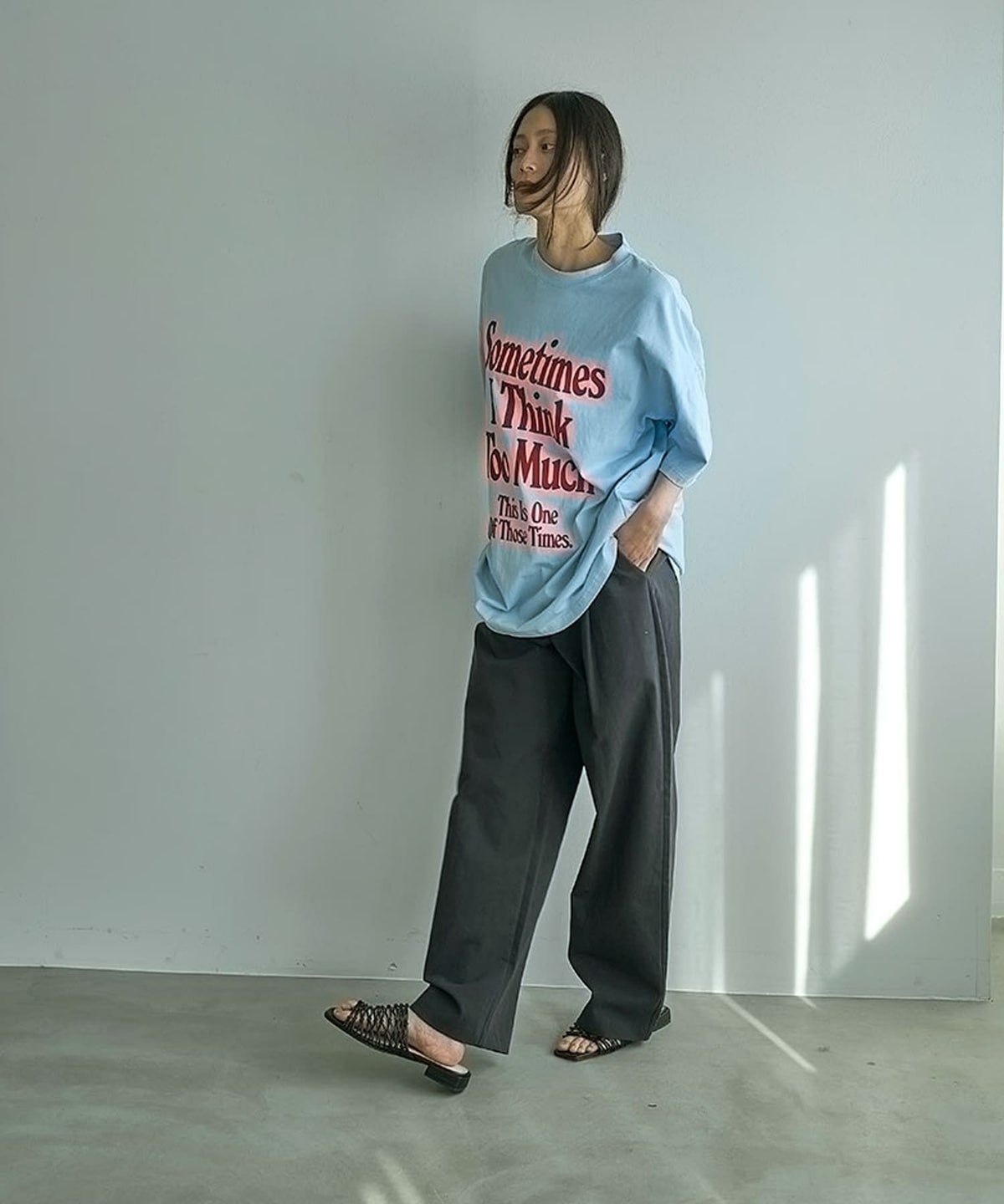 着用イメージ 164cm　BLUE