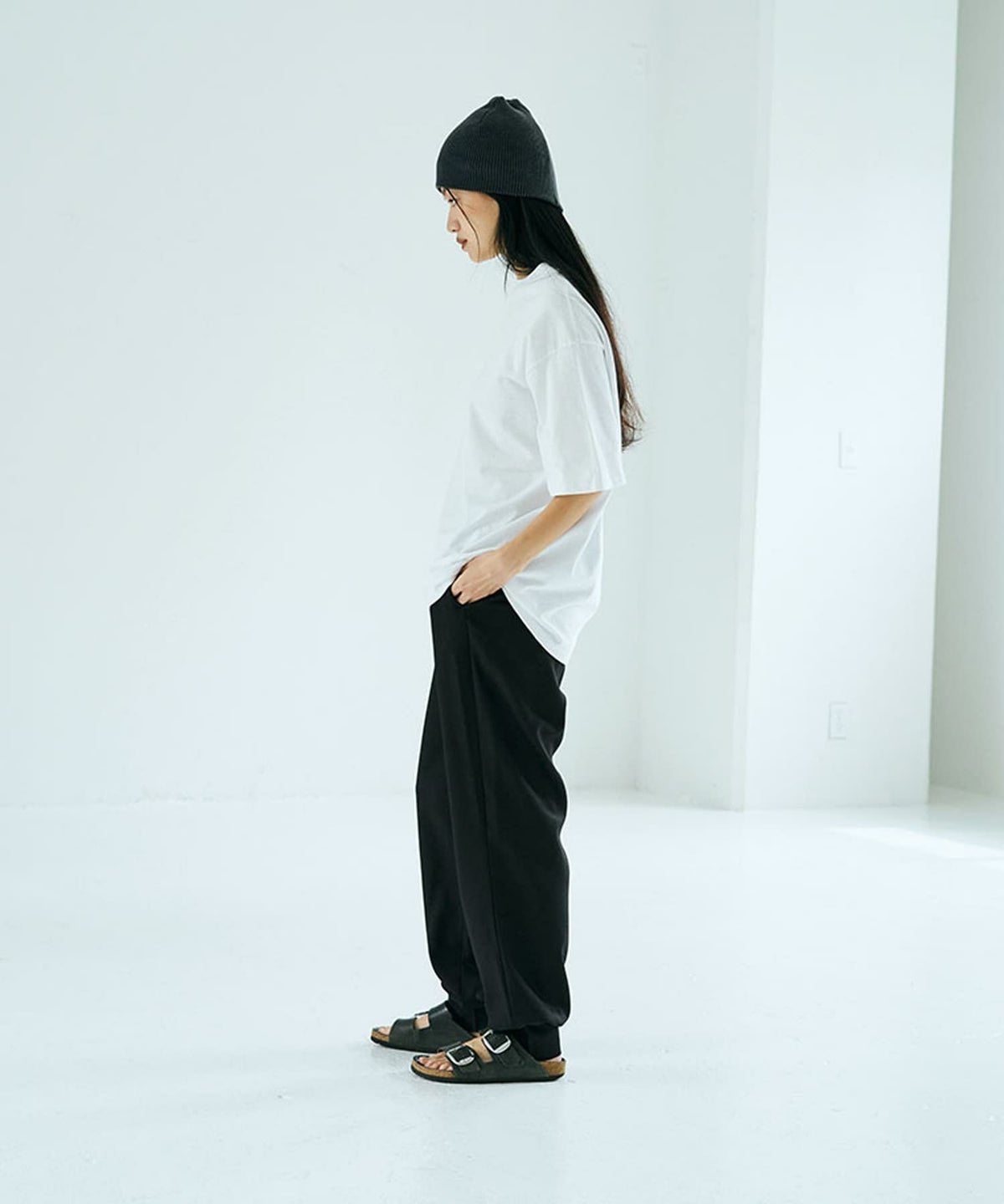 着用イメージ 168cm M BLACK