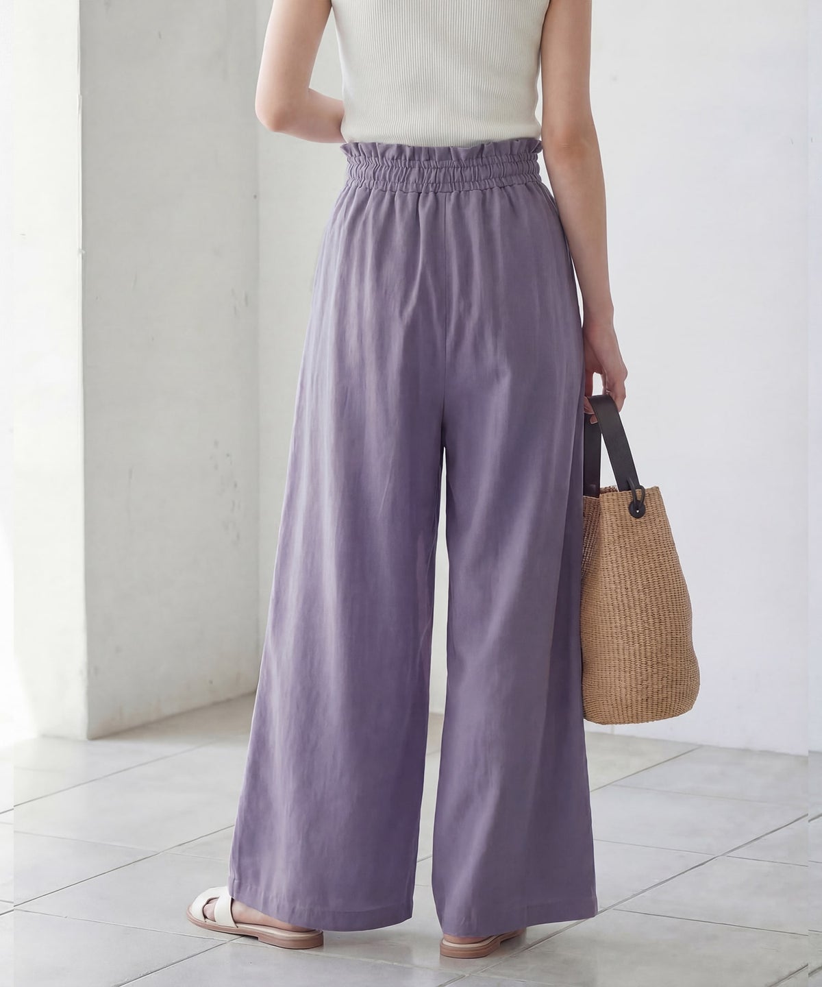 着用イメージ　166cm ライラック