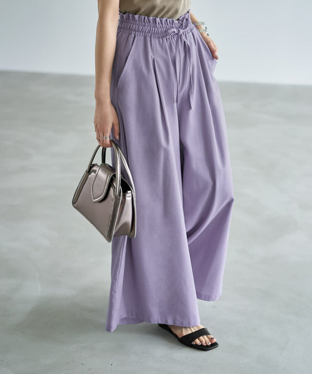 着用イメージ　166cm ライラック