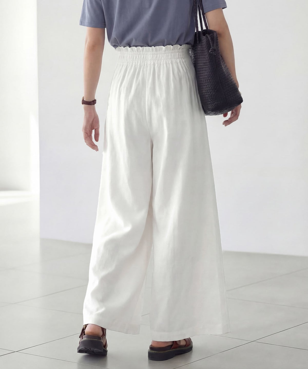 着用イメージ　166cm ホワイト