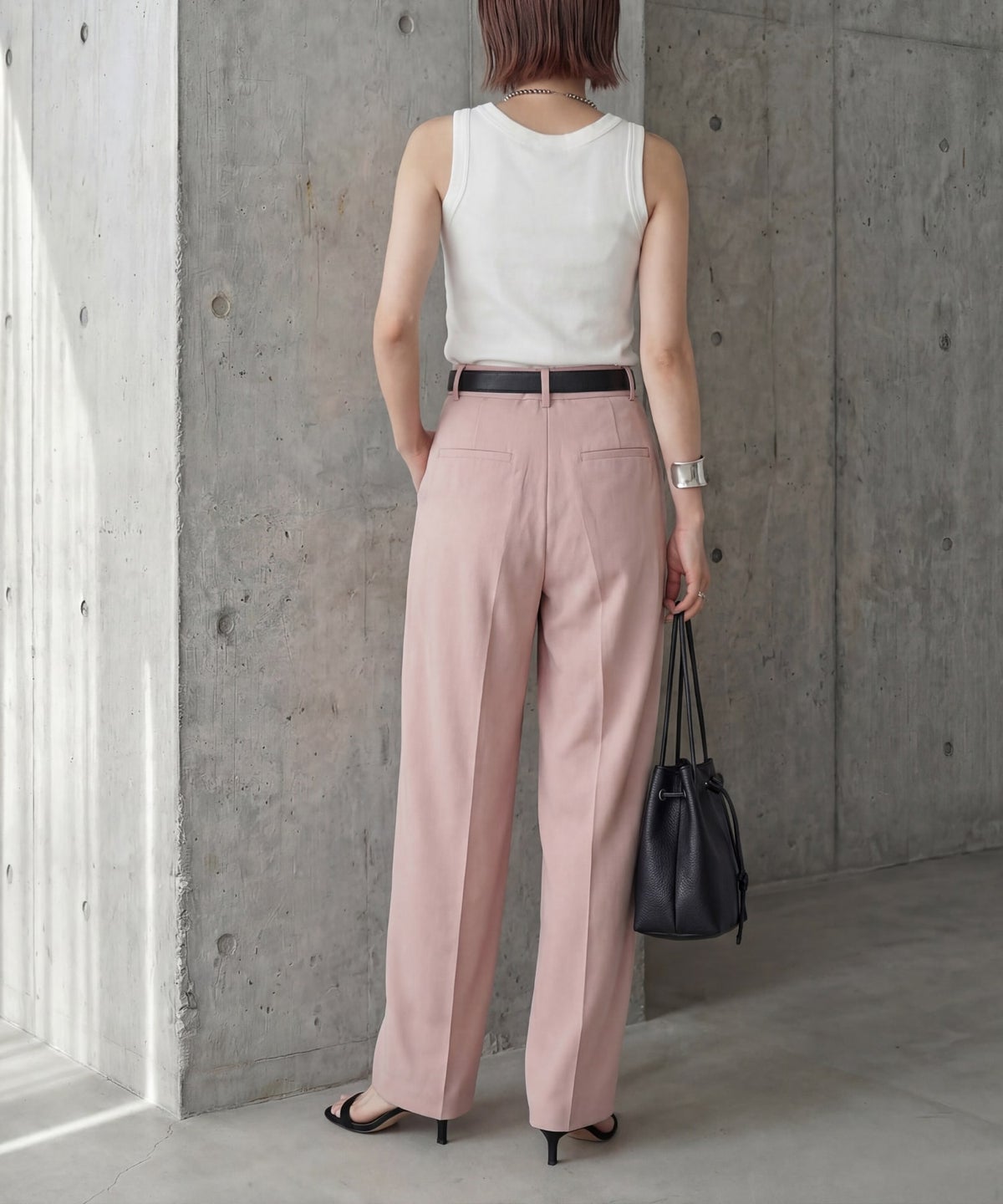 着用イメージ 163cm ホワイト