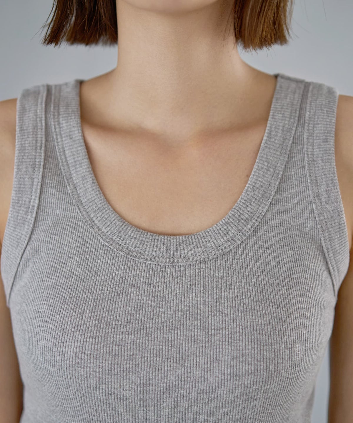 着用イメージ 163cm ライトグレー