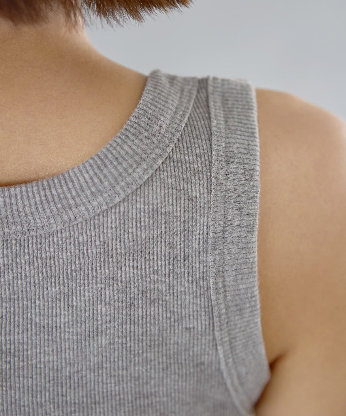 着用イメージ 163cm ライトグレー