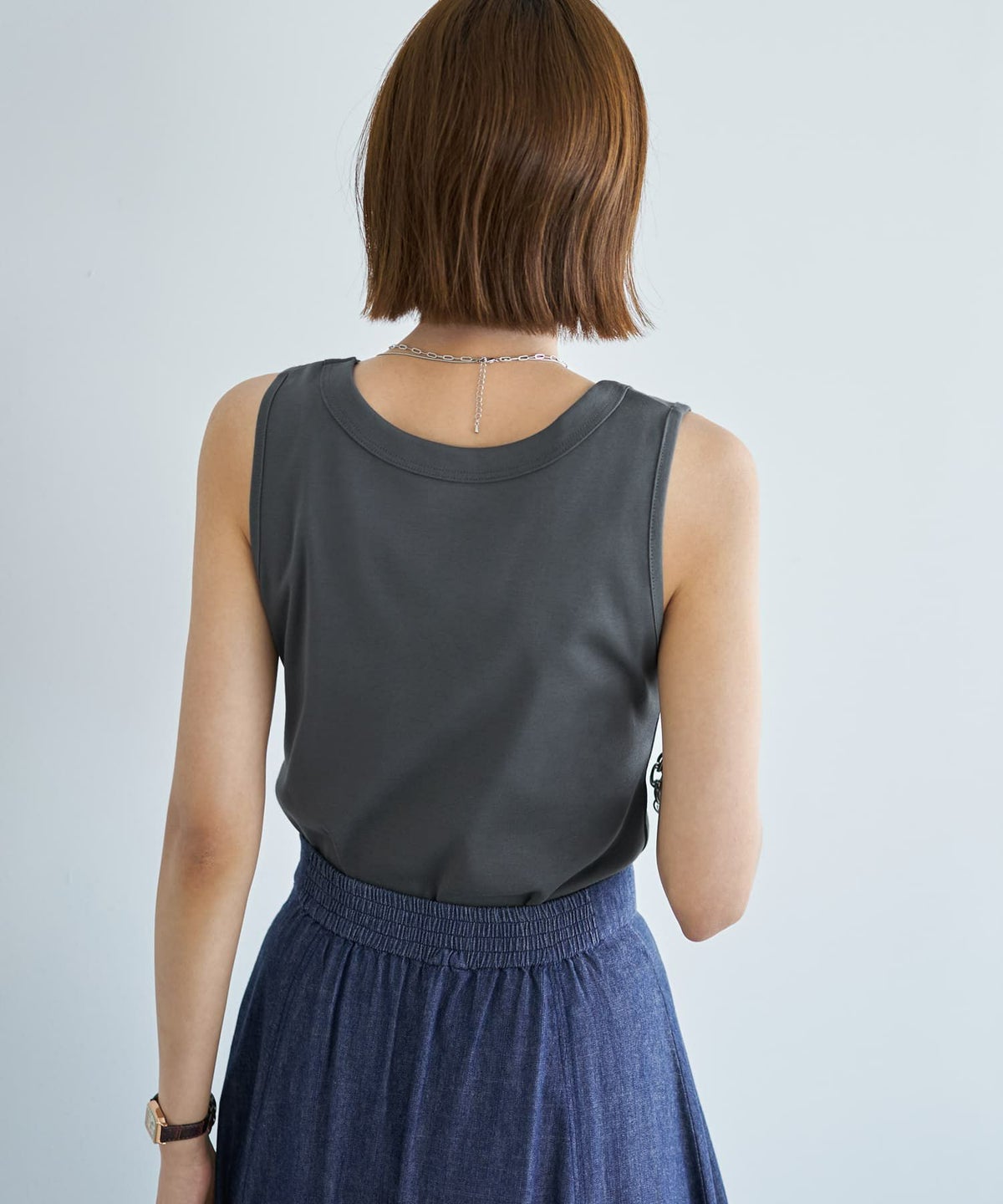 着用イメージ　167cm チャコール