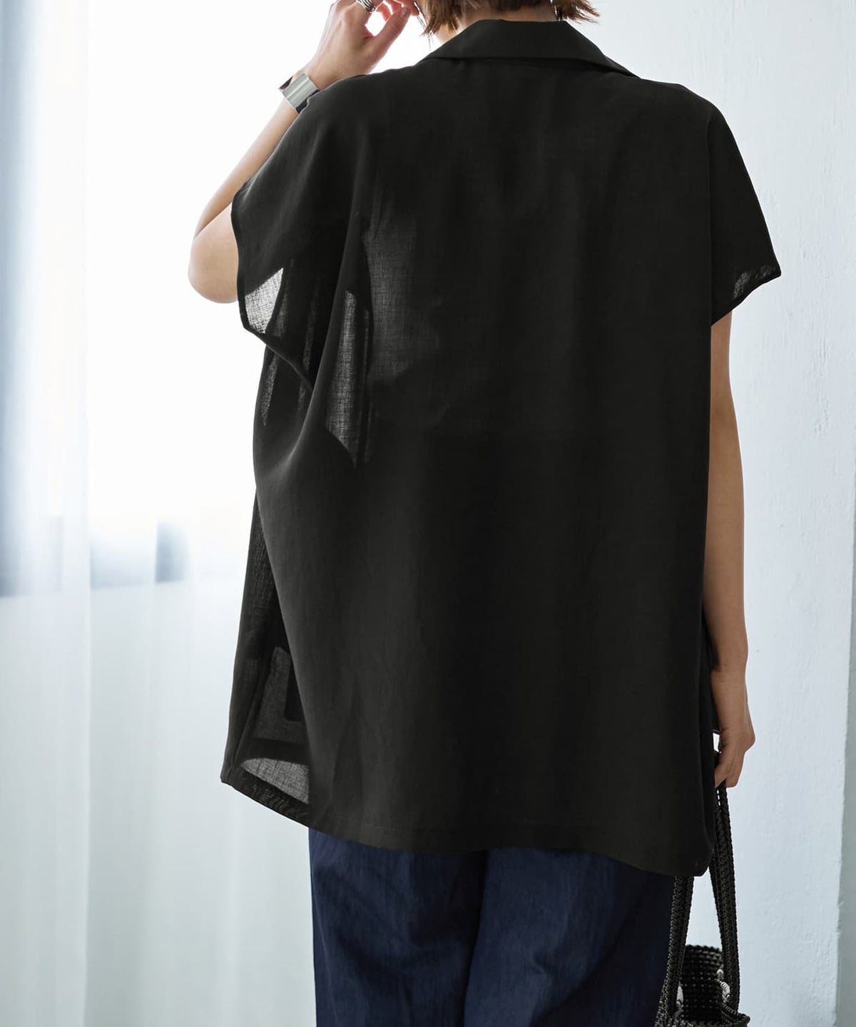 着用イメージ　167cm ブラック