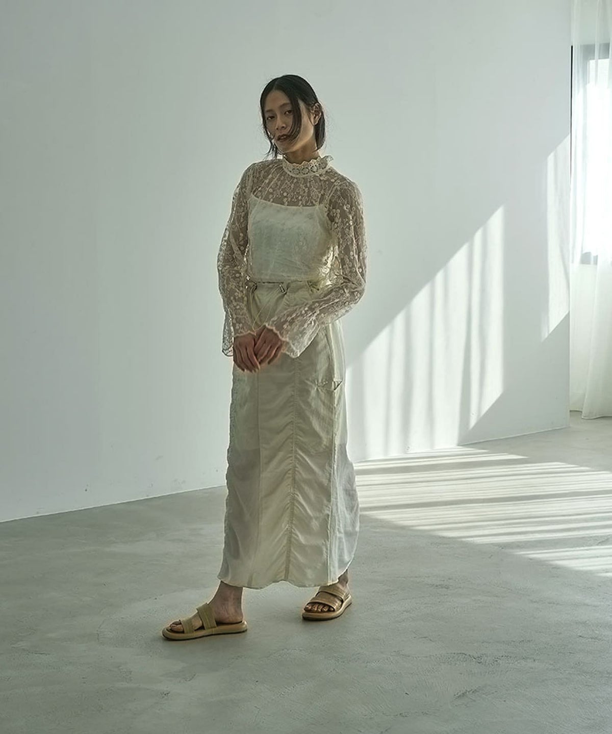 着用イメージ 164cm IVORY