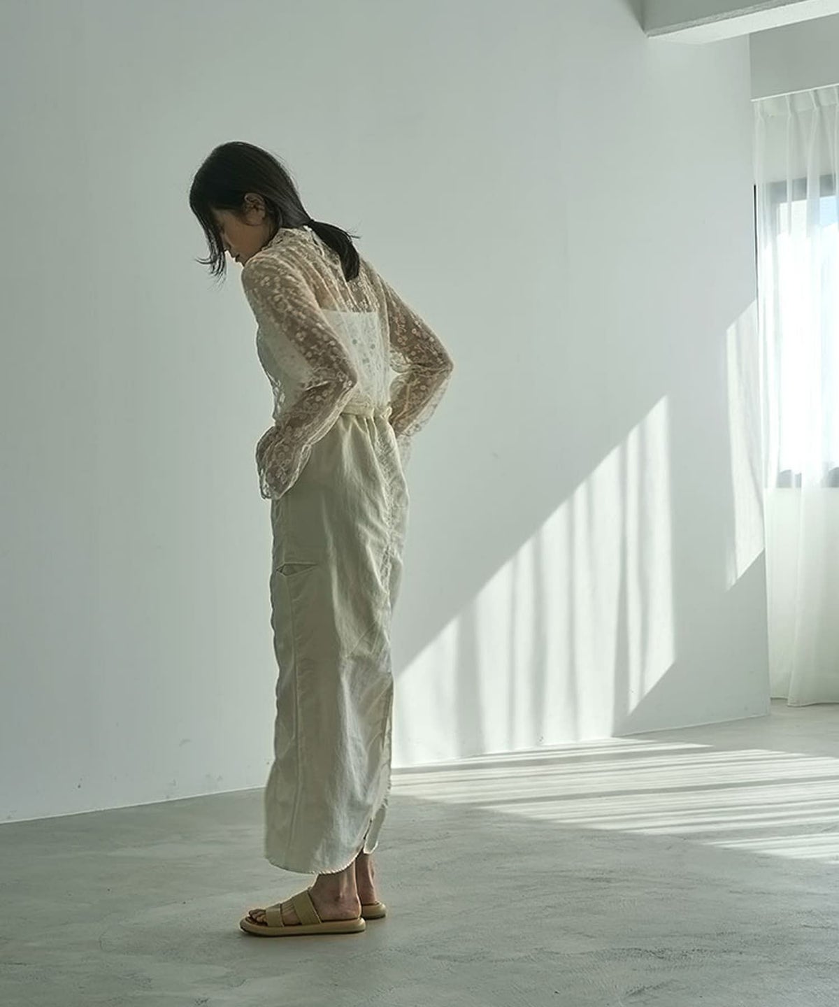 着用イメージ 164cm IVORY