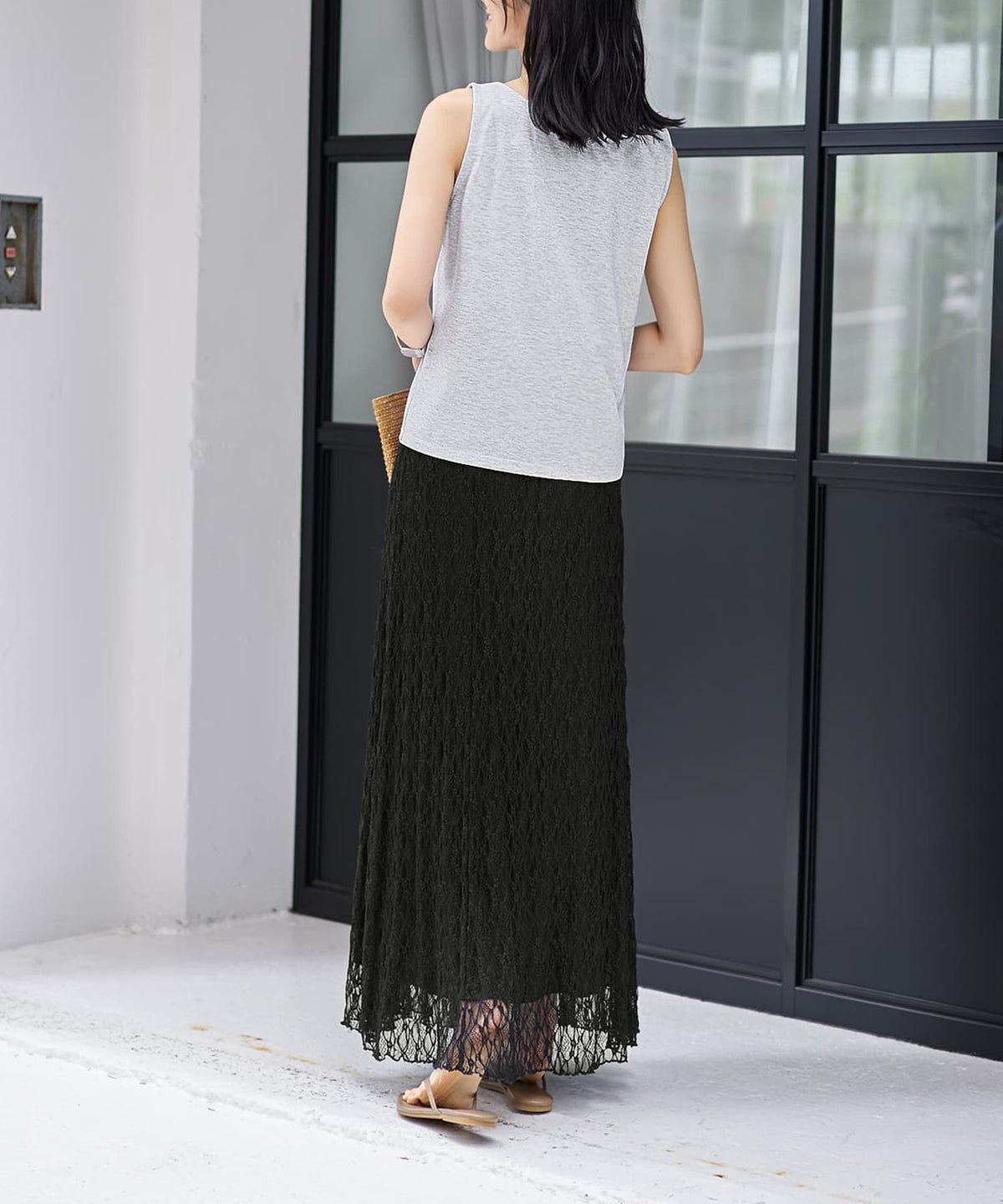 着用イメージ　164cm マーブル