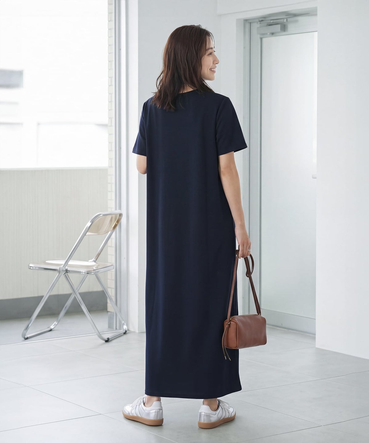 着用イメージ 165cm ネイビー 02