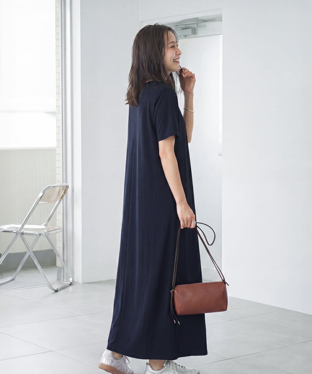 着用イメージ 165cm ネイビー 02