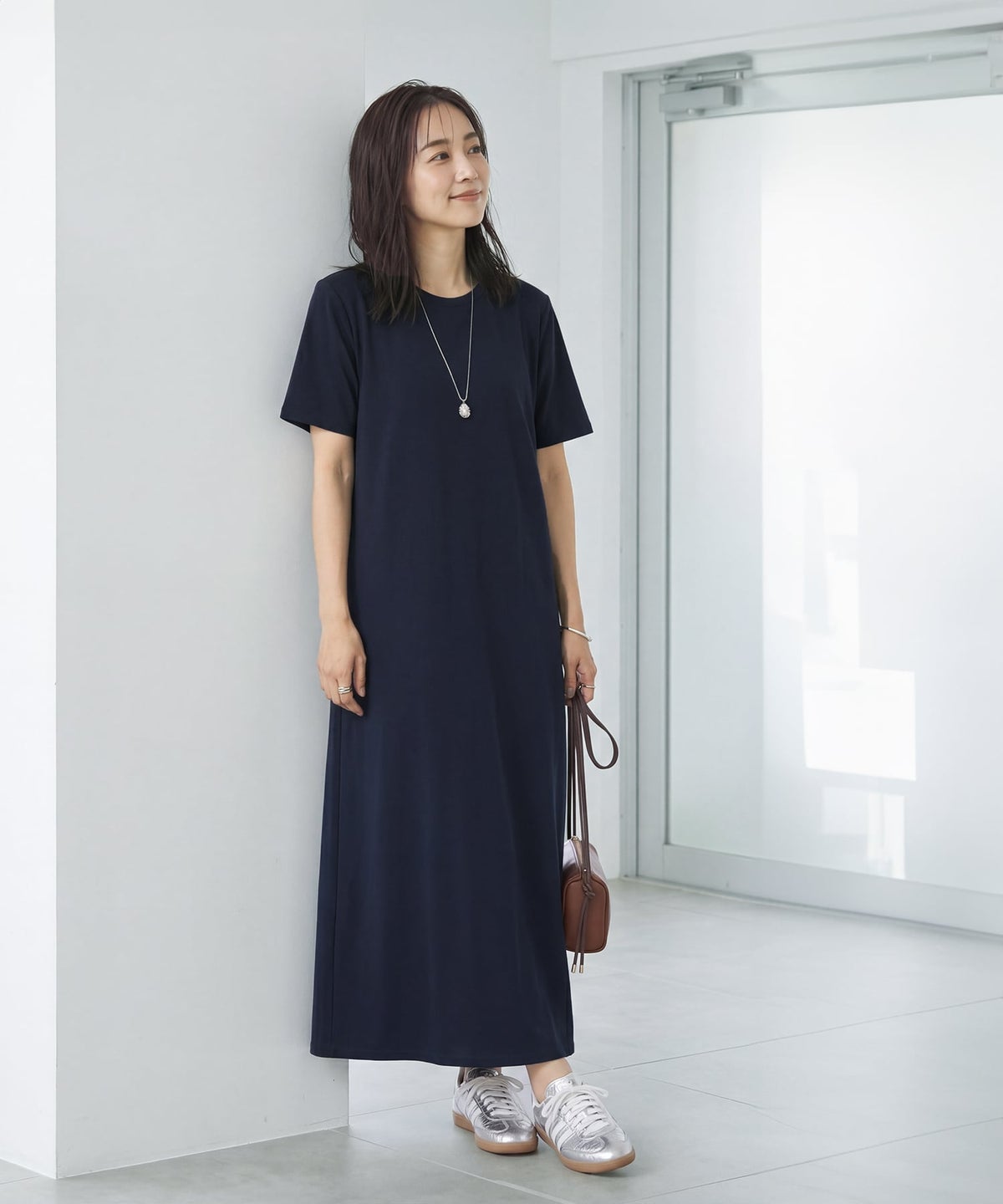 着用イメージ 165cm ネイビー 02
