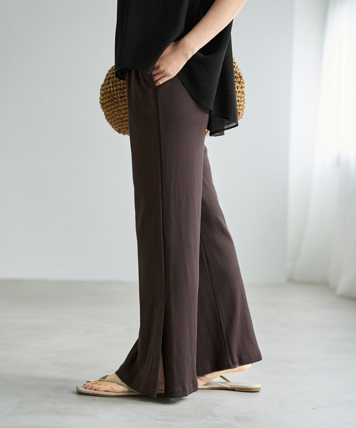 着用イメージ　166cm 02サイズ　ブラウン