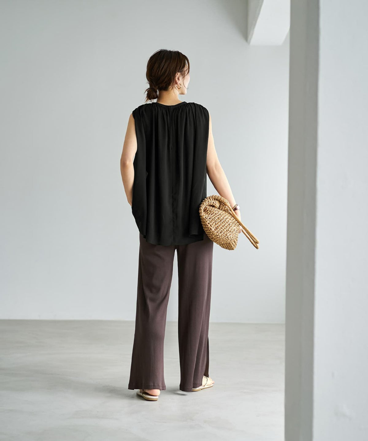 着用イメージ　166cm 02サイズ　ブラウン