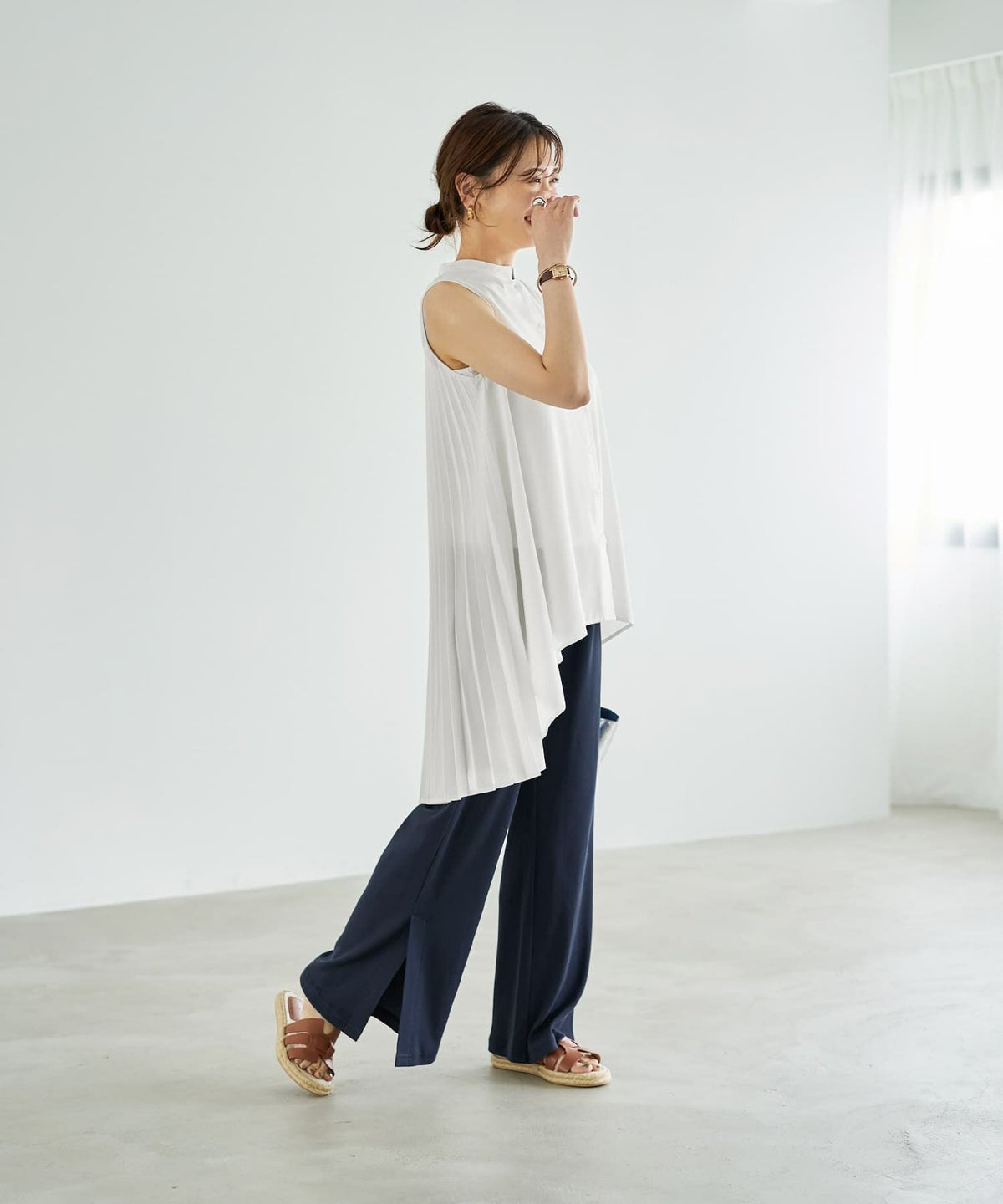 着用イメージ　166cm 02サイズ　ネイビー