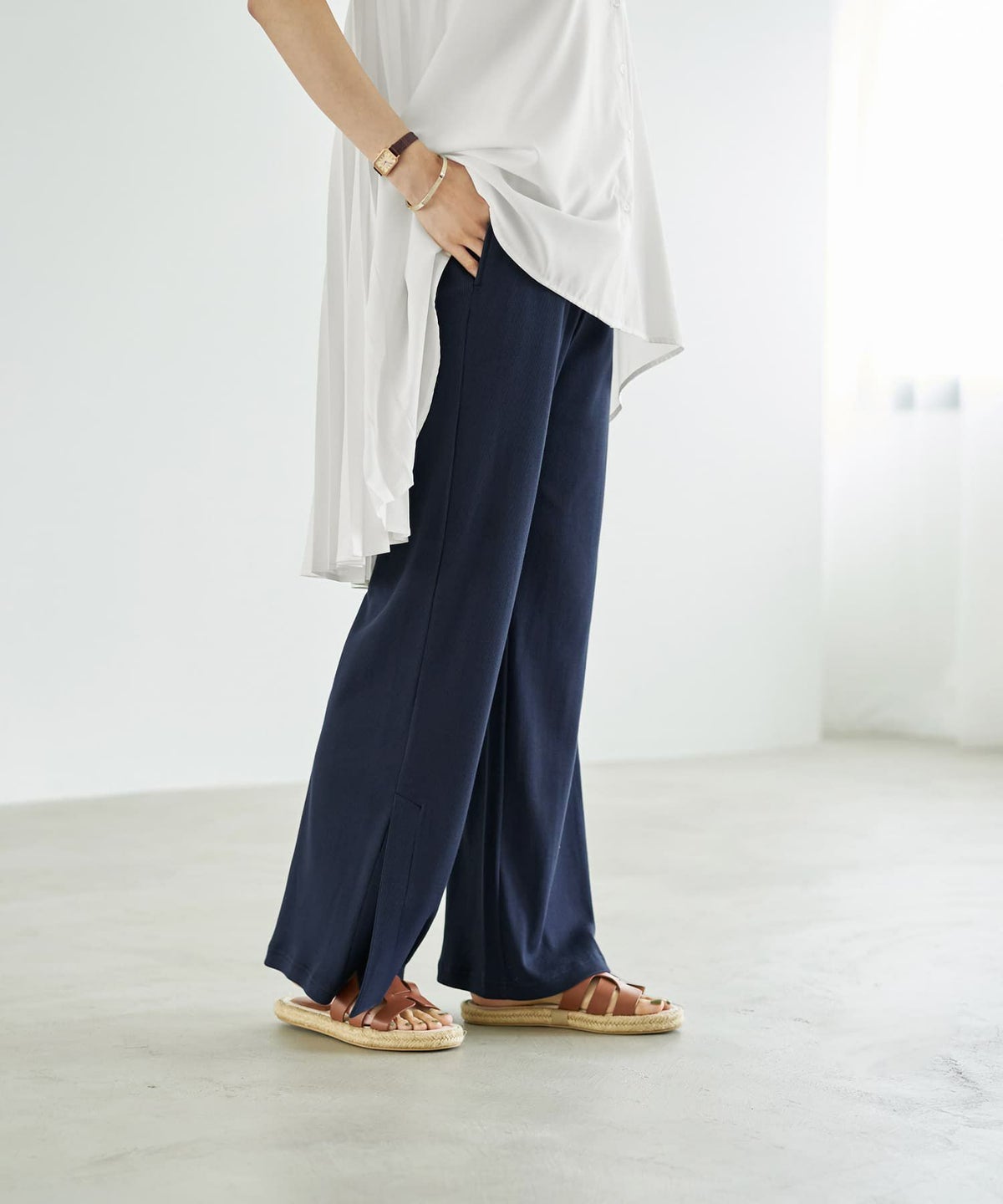 着用イメージ　166cm 02サイズ　ネイビー