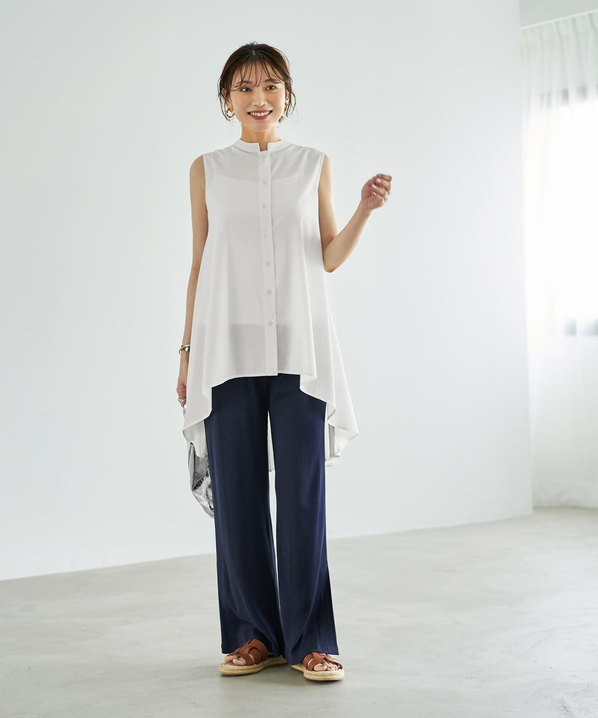 着用イメージ　166cm 02サイズ　ネイビー