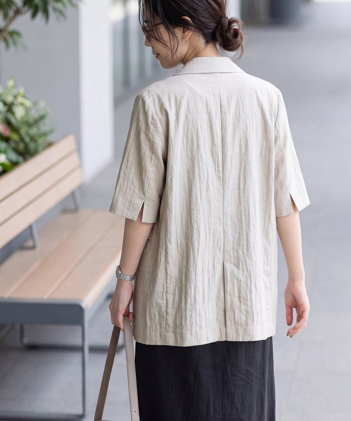 着用イメージ 163cm ストーン