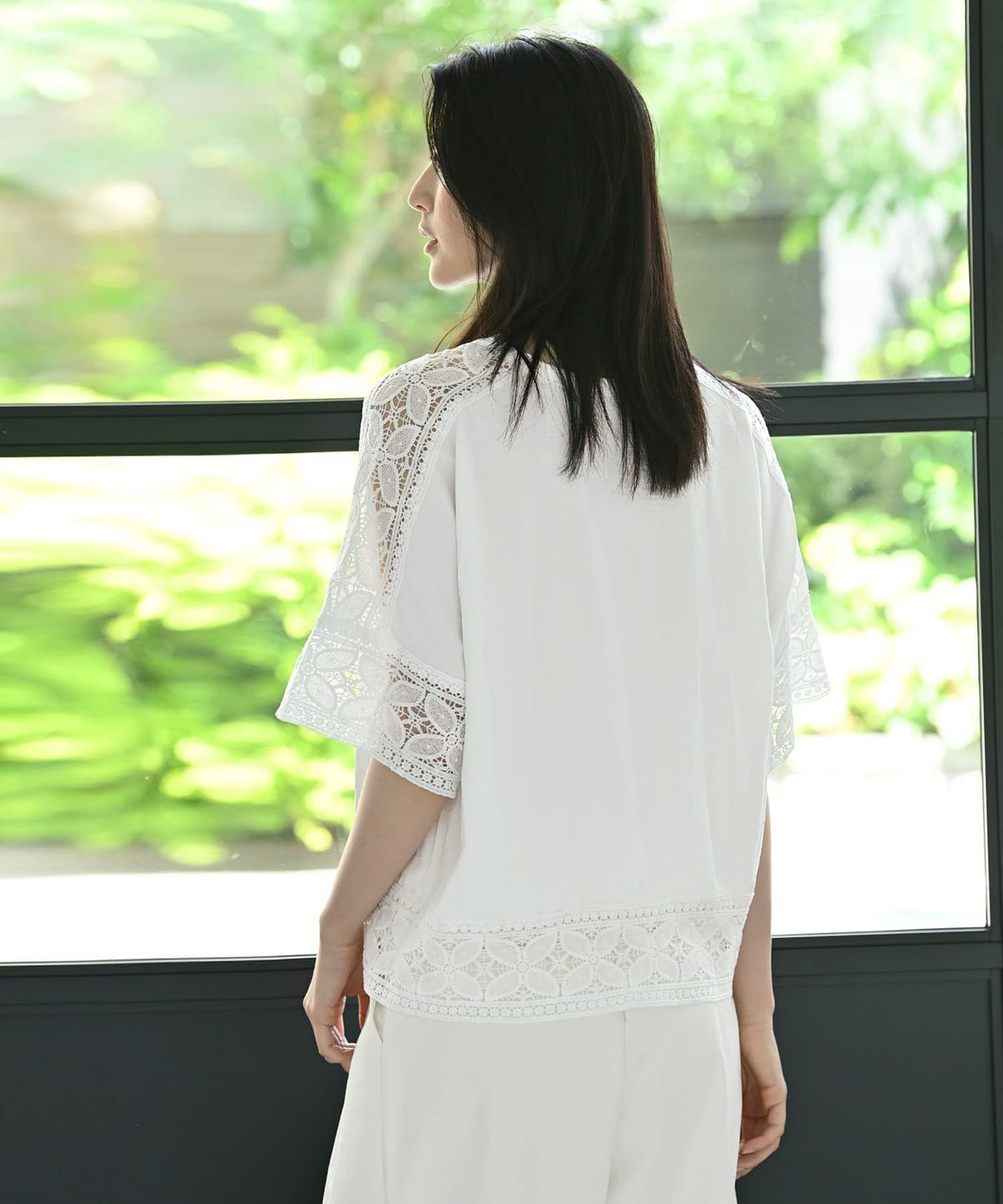 着用イメージ 170cm ホワイト