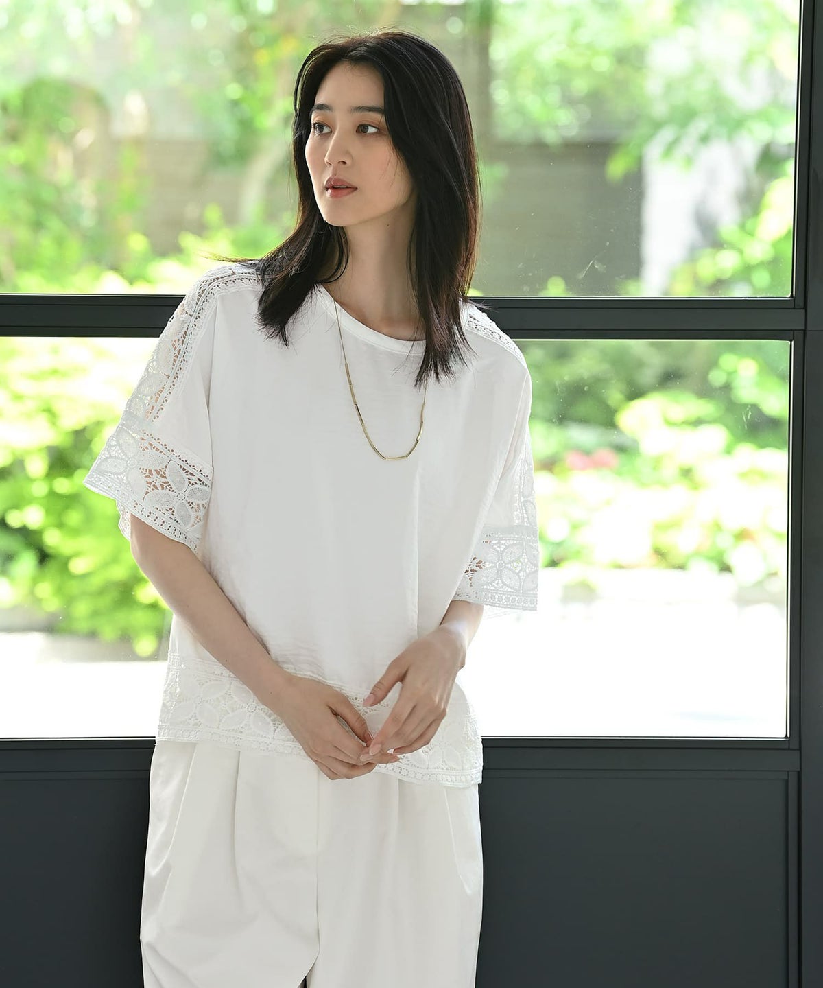 着用イメージ 170cm ホワイト