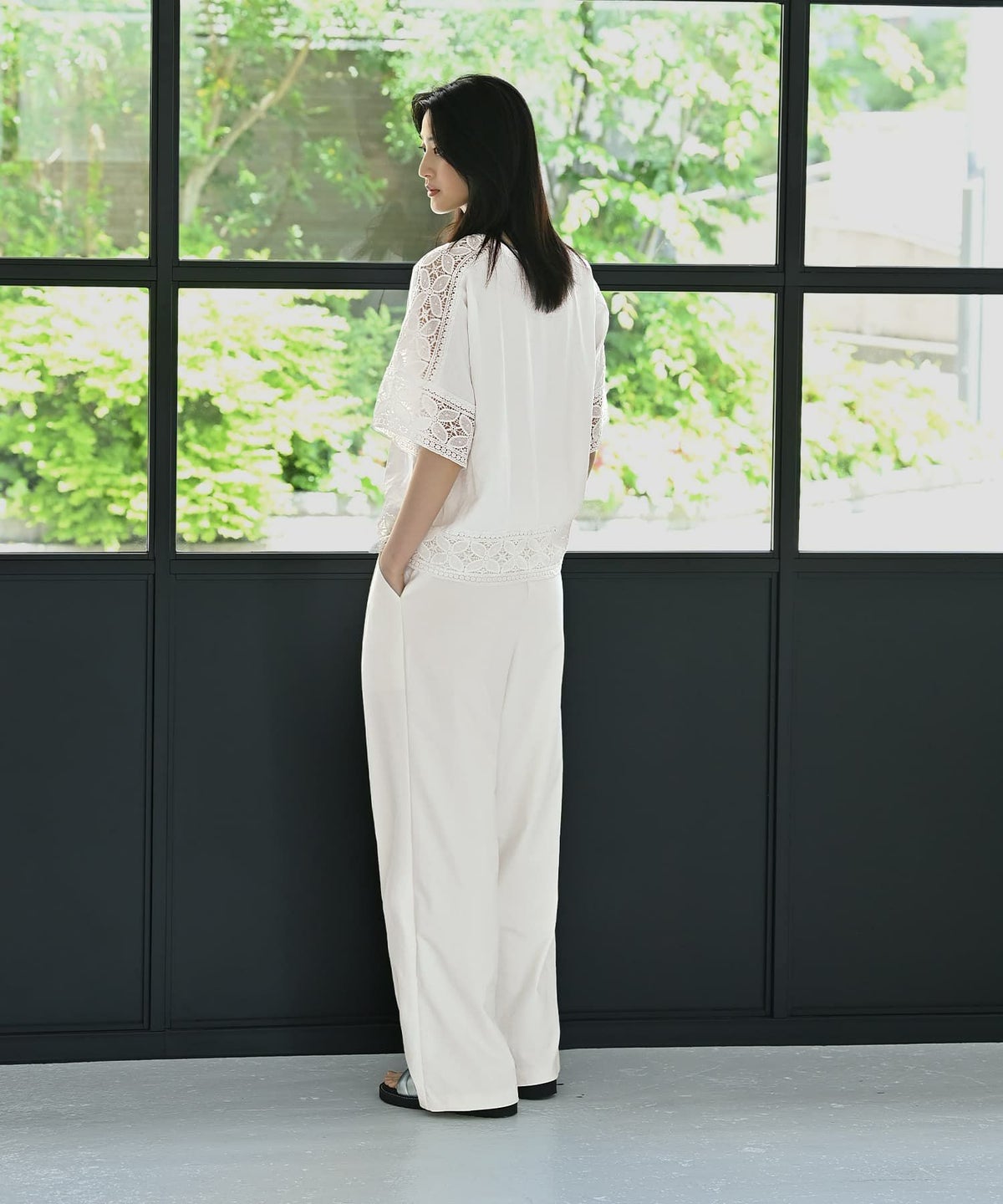 着用イメージ 170cm ホワイト