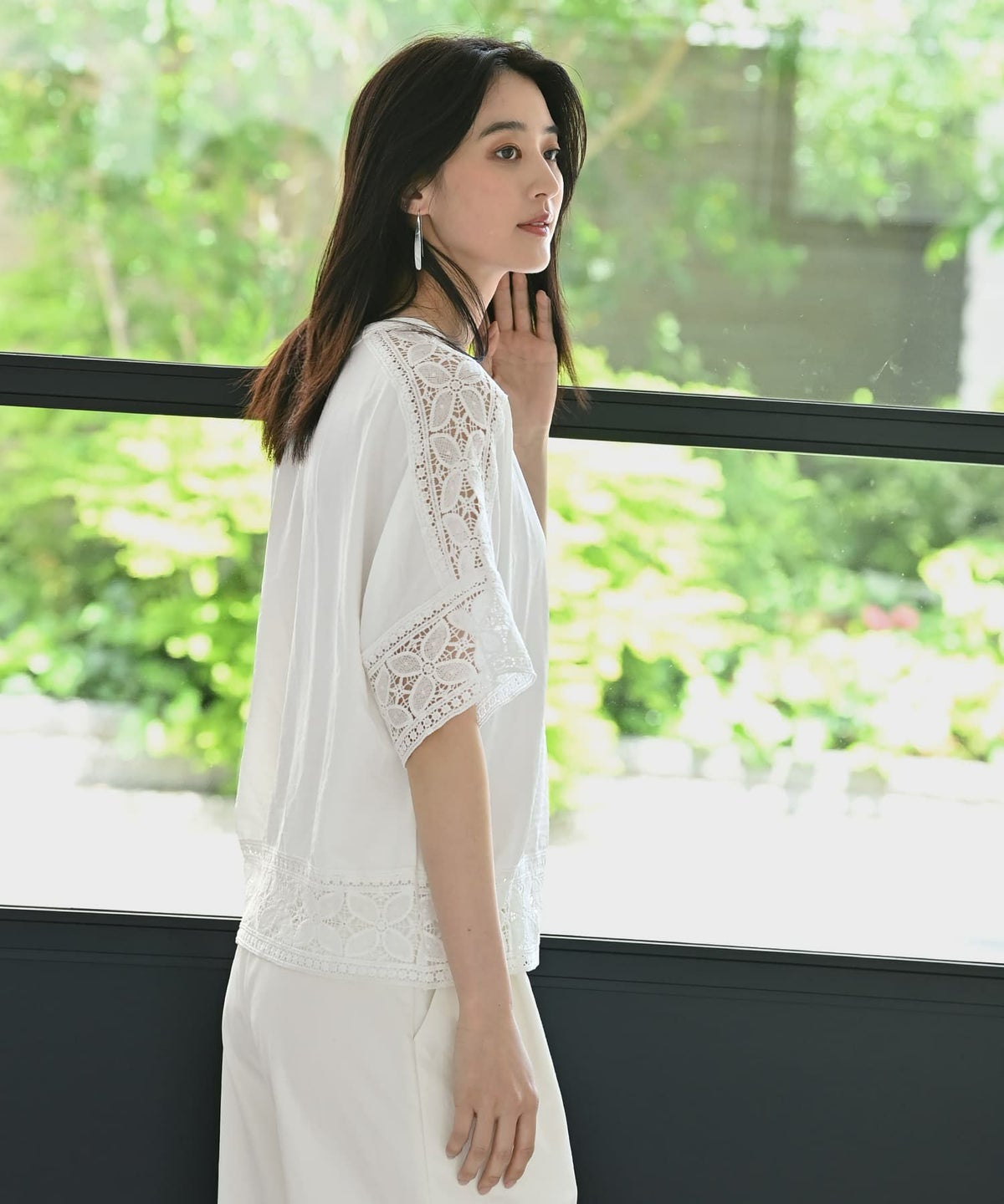 着用イメージ 170cm ホワイト