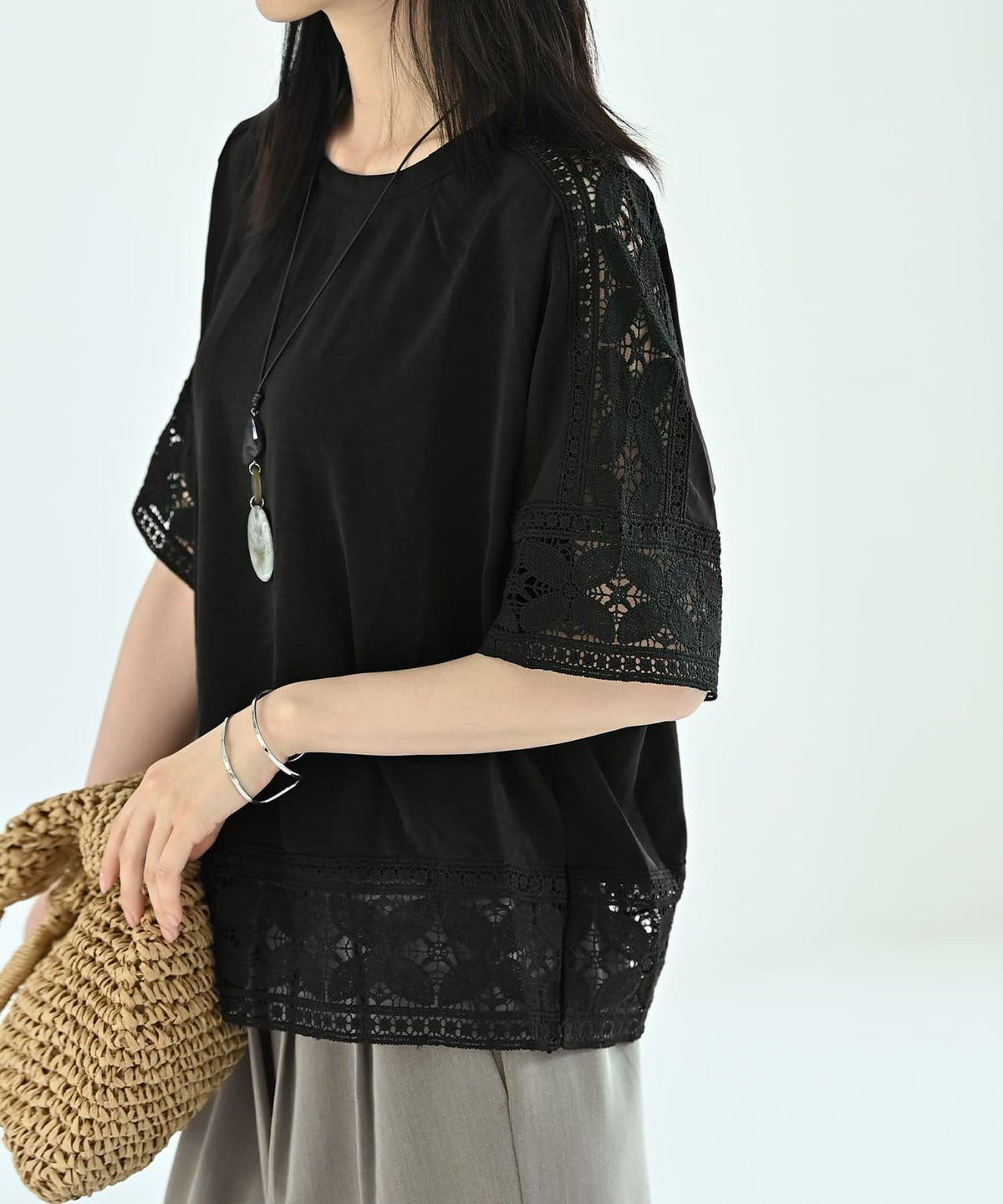 着用イメージ 170cm ブラック