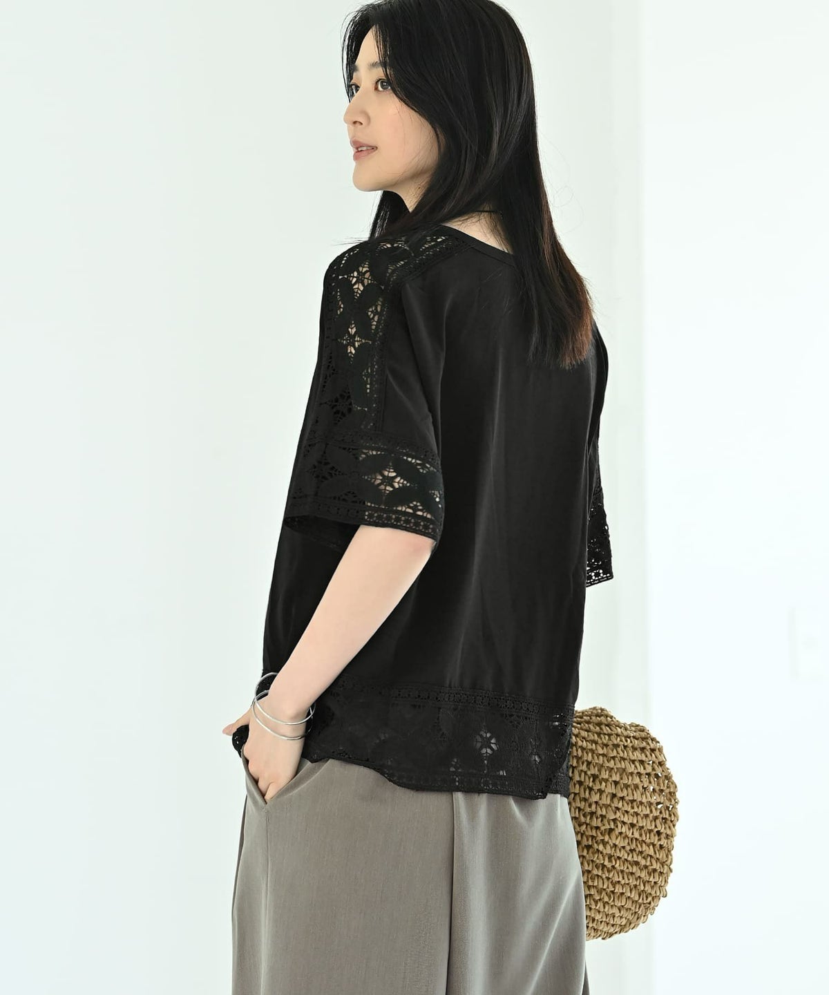 着用イメージ 170cm ブラック