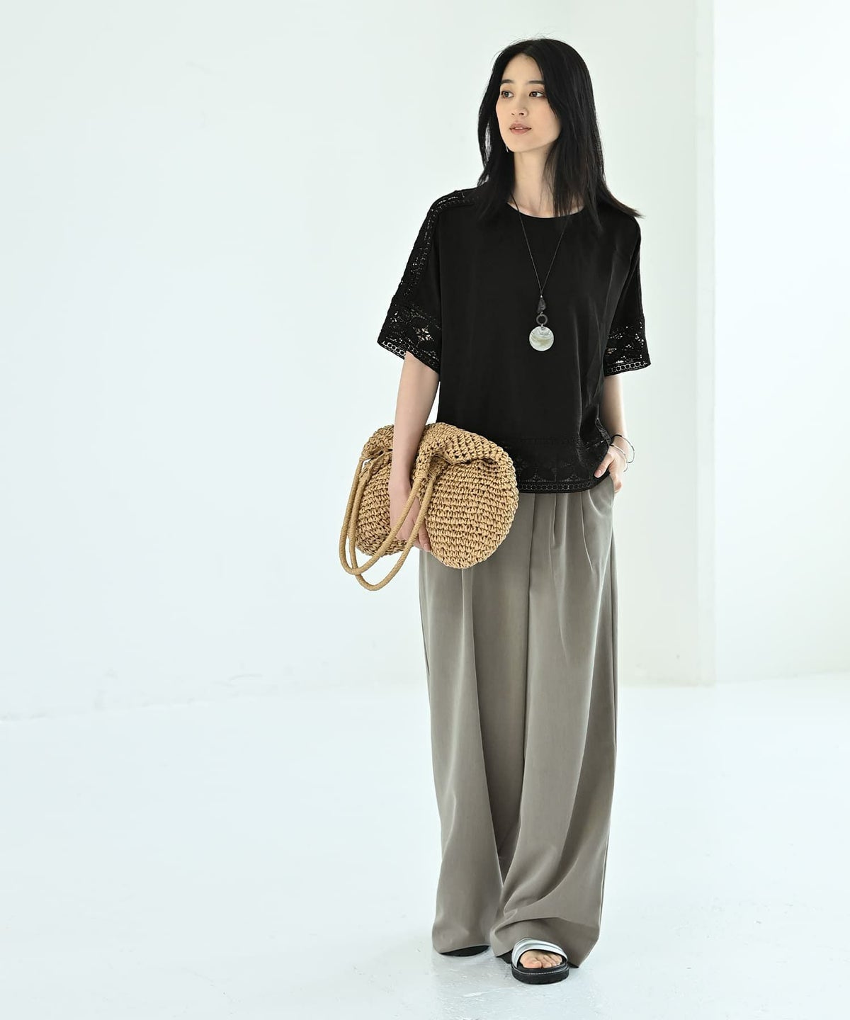 着用イメージ 170cm ブラック