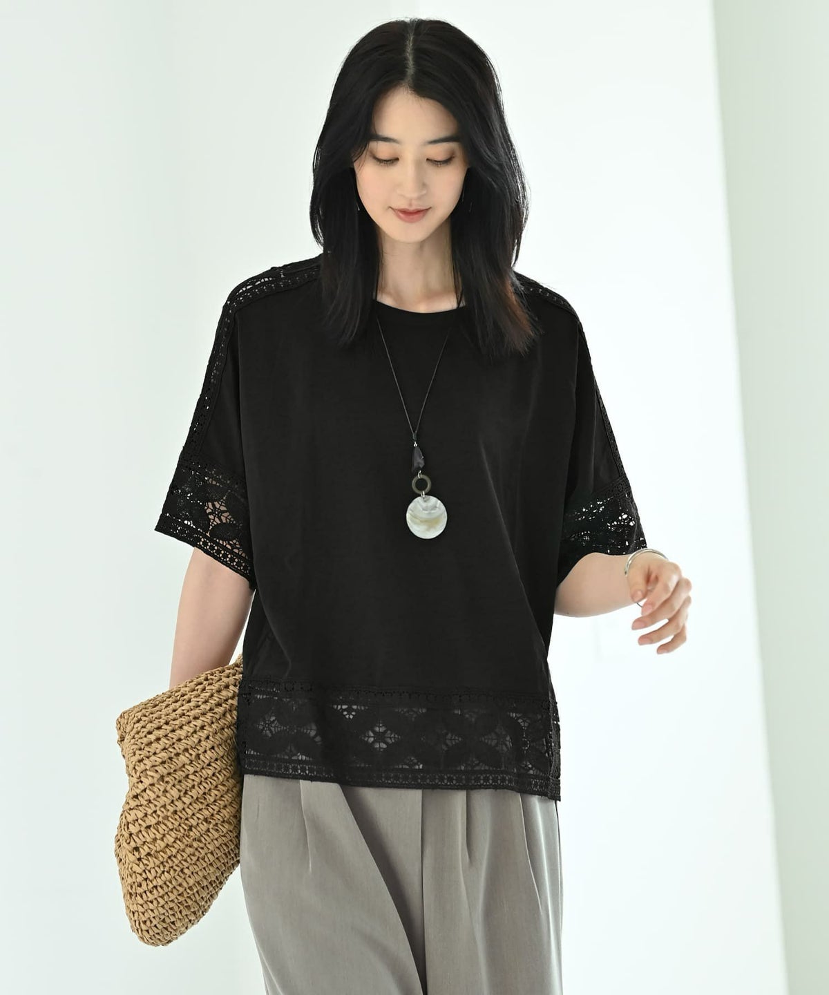 着用イメージ 170cm ブラック