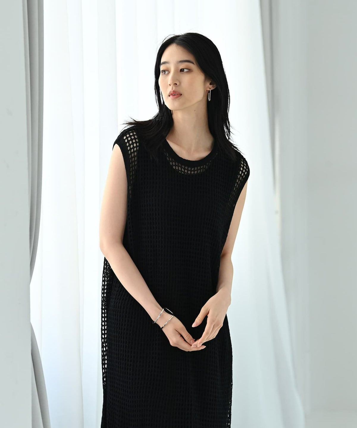 着用イメージ 170cm ブラック