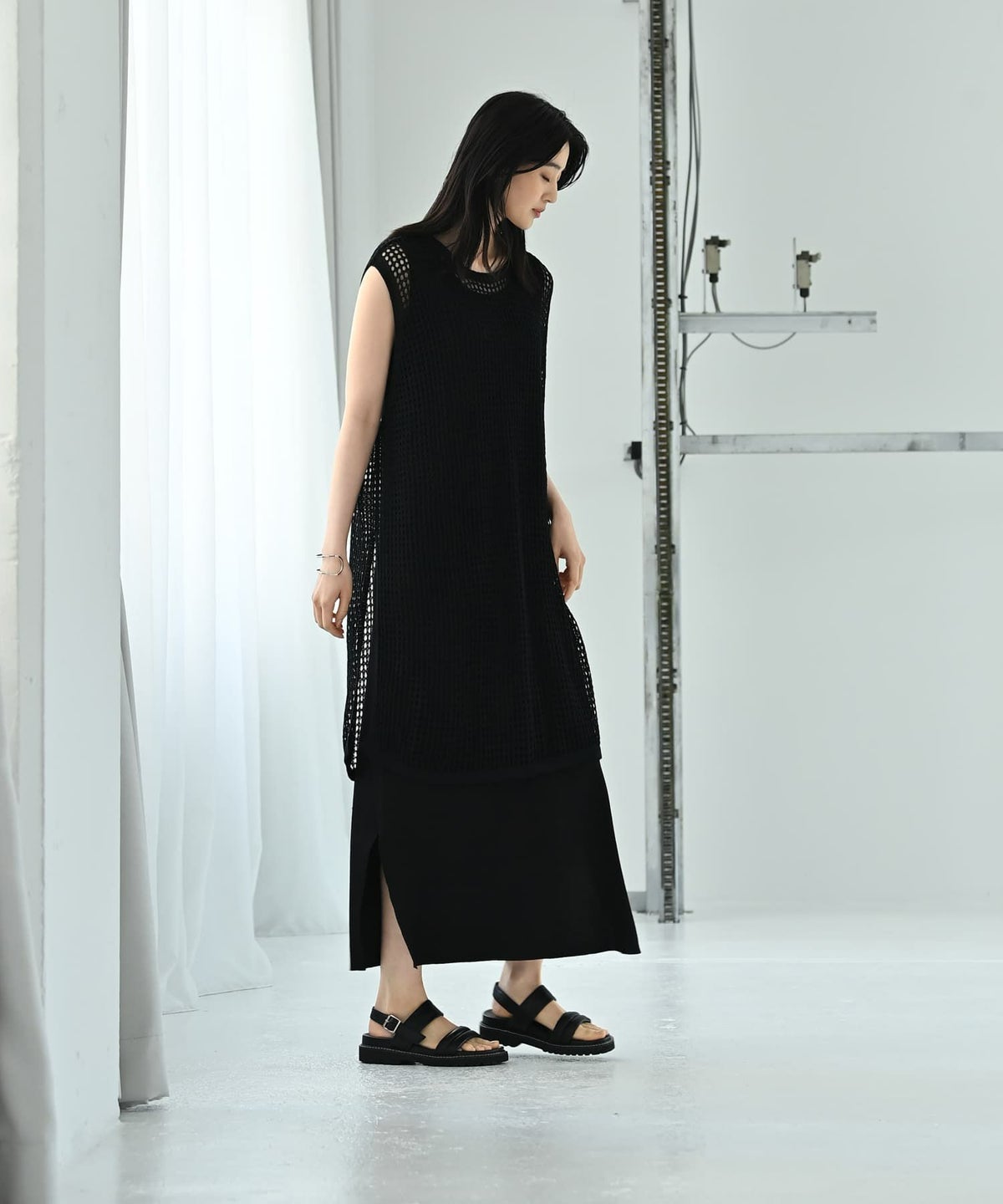 着用イメージ 170cm ブラック