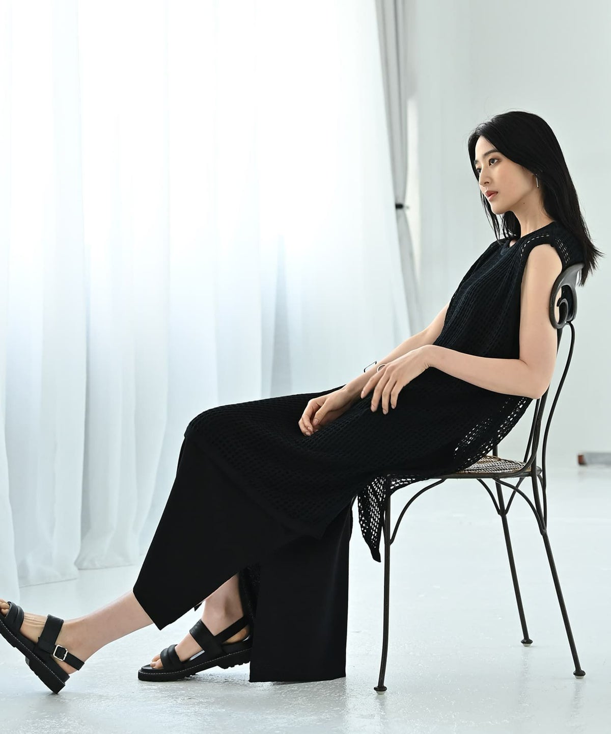 着用イメージ 170cm ブラック