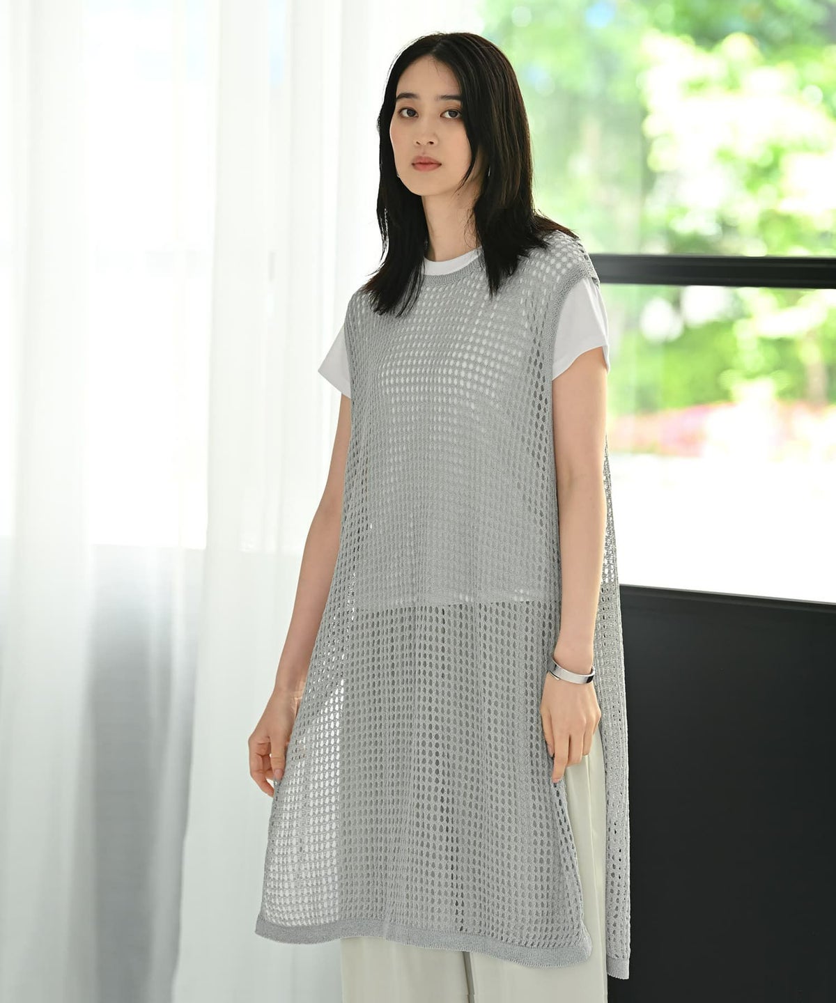 着用イメージ 170cm グレー