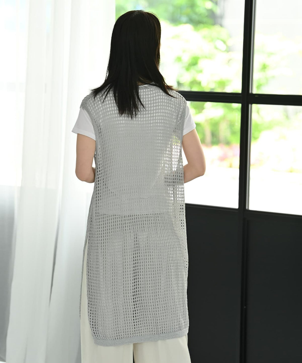 着用イメージ 170cm グレー