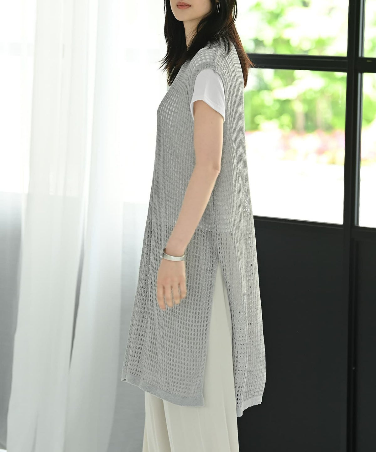 着用イメージ 170cm グレー