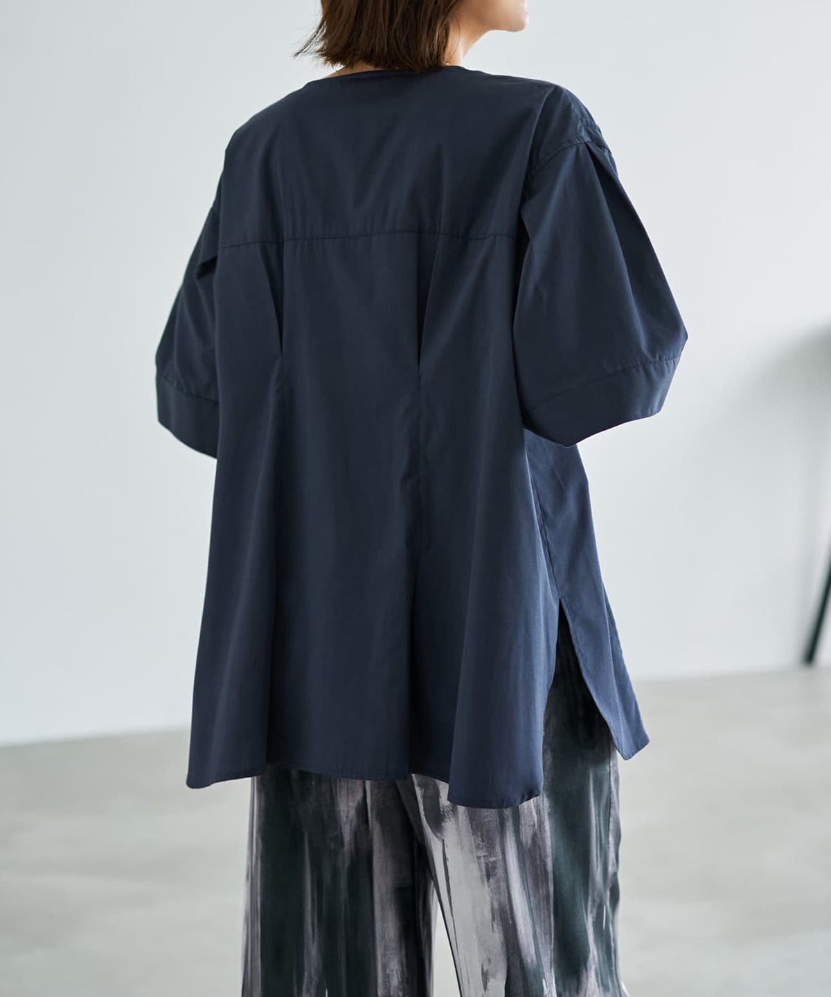 着用イメージ　167cm ダークネイビー
