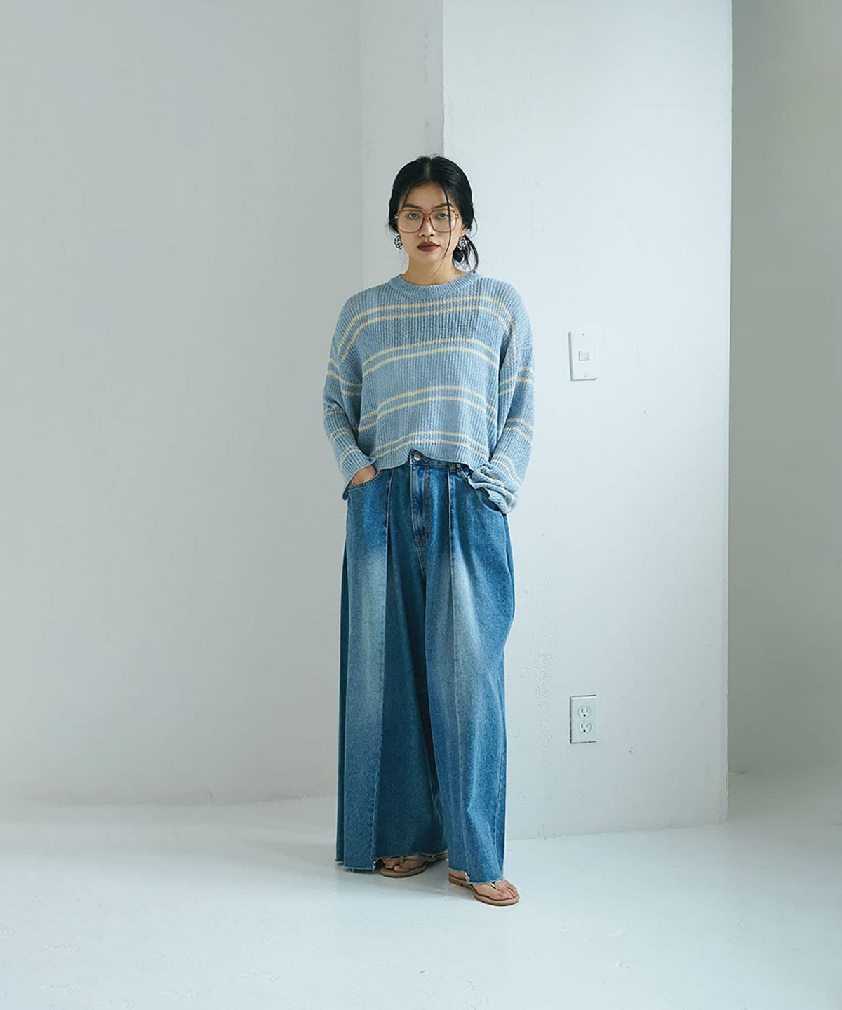 着用イメージ 168cm LIGHT BLUE