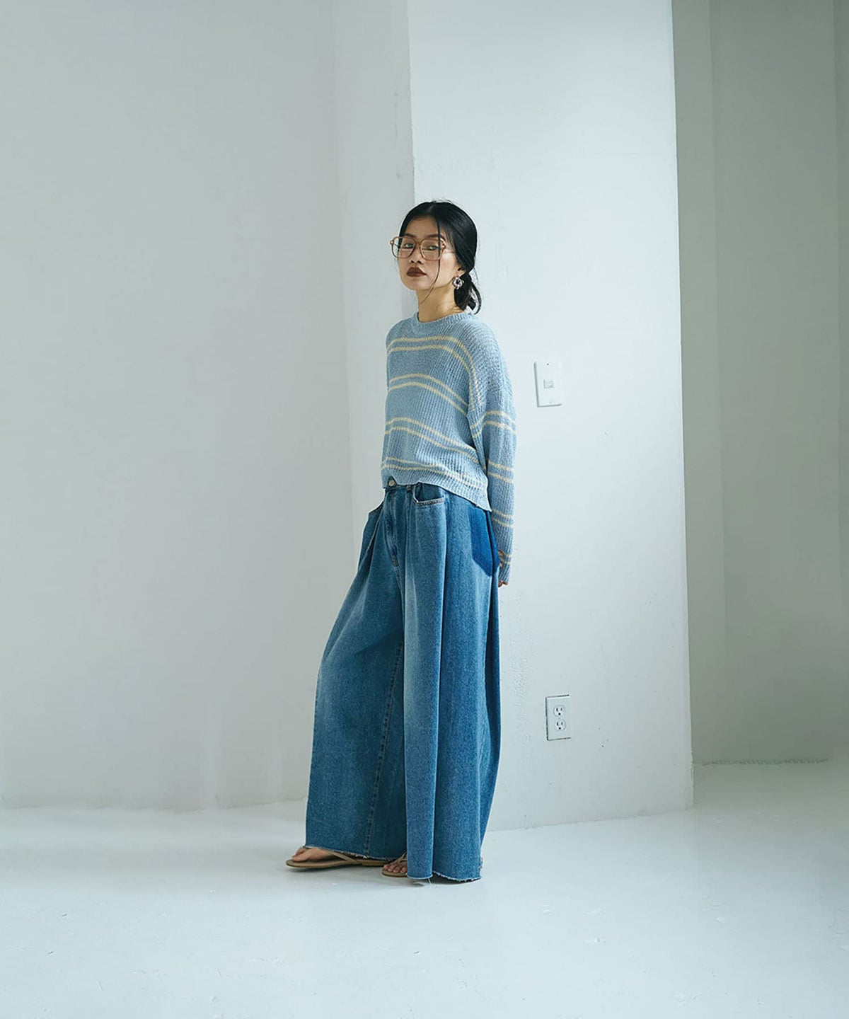 着用イメージ 168cm LIGHT BLUE