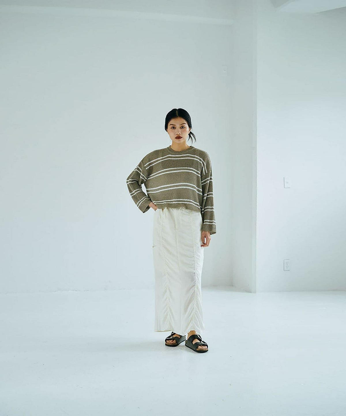 着用イメージ 168cm KHAKI