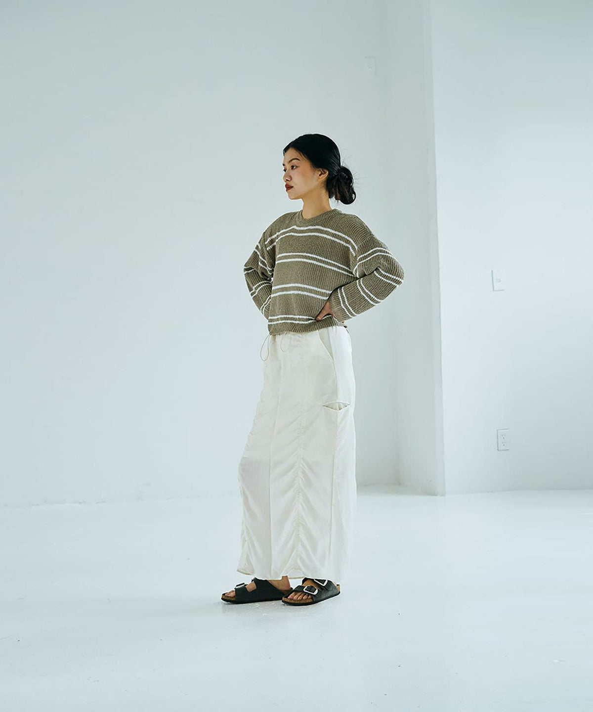 着用イメージ 168cm KHAKI